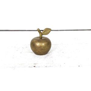 Vintage 1970's Brass Apple Bell Teacher 3 Inches Tall